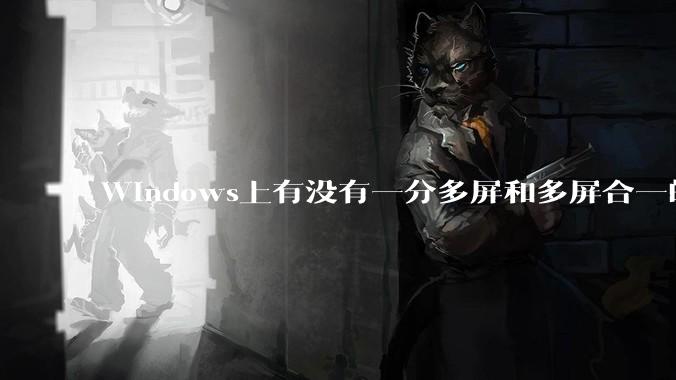 Windows上有没有一分多屏和多屏合一的软件？