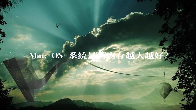 Mac OS 系统是否内存越大越好？
